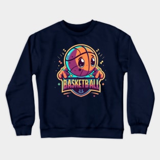 cute basketball Crewneck Sweatshirt